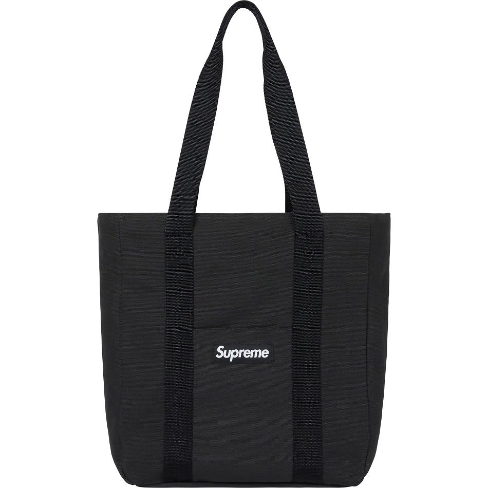 Black Supreme Canvas Tote Bags | Supreme 464PQ